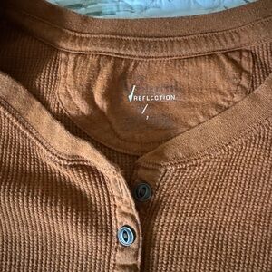 Natural Reflections Women's Rust Long Sleeve Top